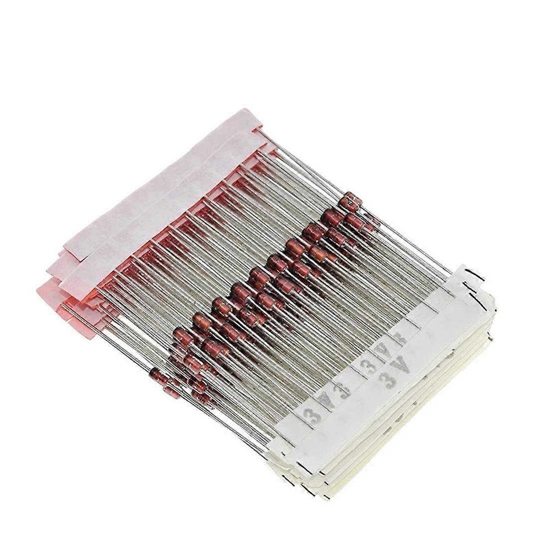 250PCS 1W Zener Diode Assorted Kit 3V-33V, 25 Values Assorted Set