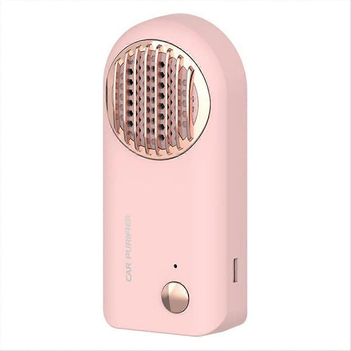 Car Odor Eliminator Ozone Purifier Smart USB Deodorizer Pink