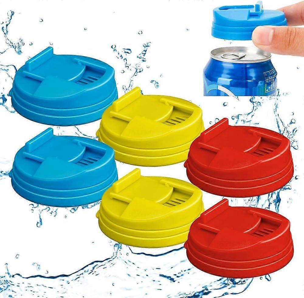 Soda Can Lids Reusable Spill Proof Dust Proof Covers Fit Standard Drink Cans with Straw Hole 12pcs