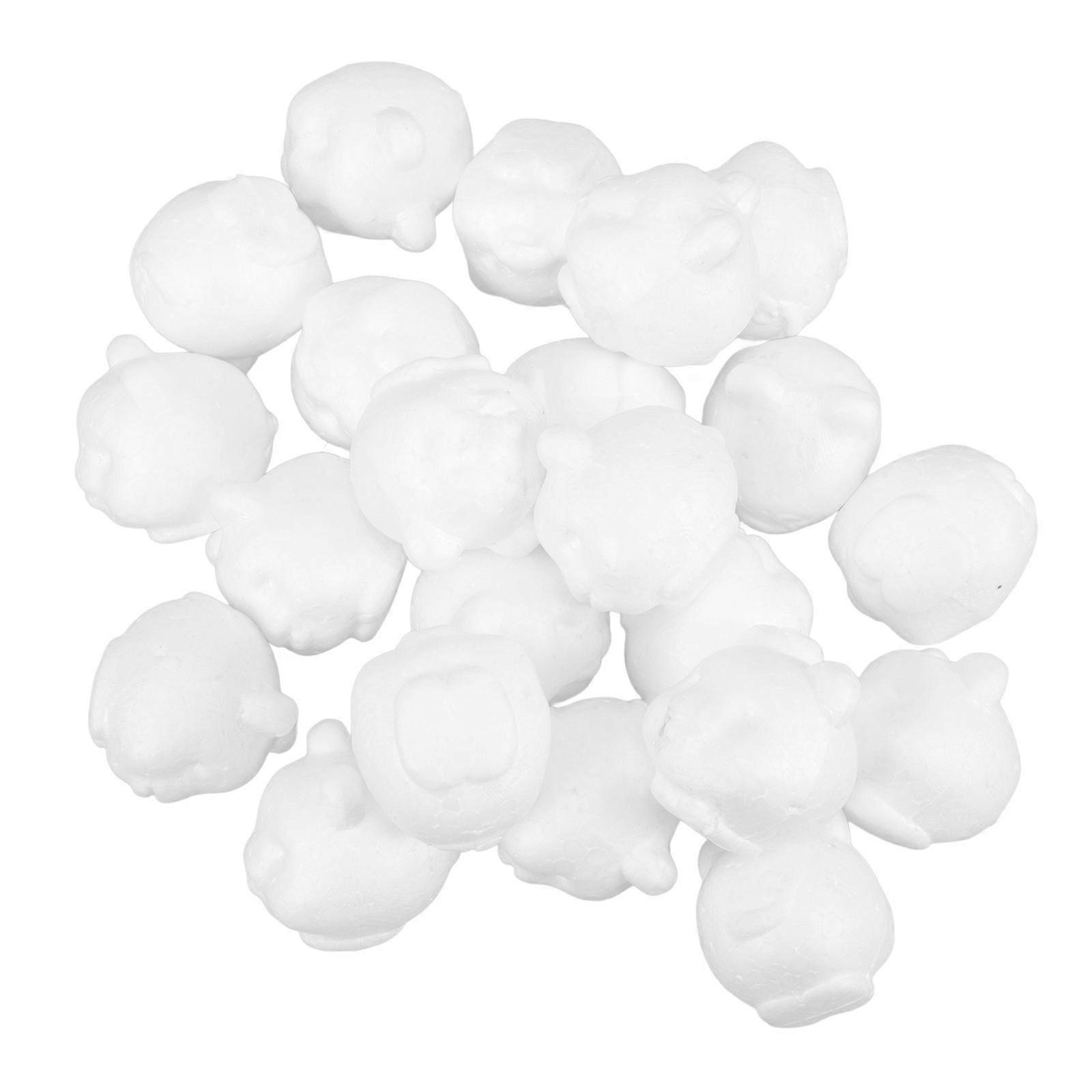 Pig Craft Foam Pig Model for DIY Use with 20Pcs Foam Figures