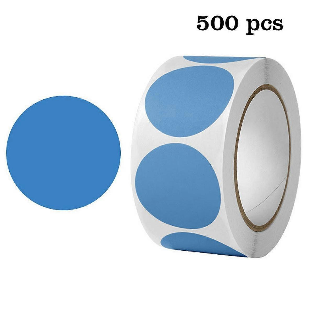 500Pcs/Roll Round Sticker Removable Self Adhesive Labels for Organization Coding Labeling