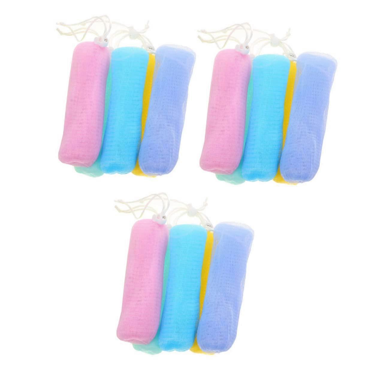 15pcs Soap Saver Bag with Foaming Mesh for Shower and Bath, Hanging Rope, SkinFriendly Cleansing