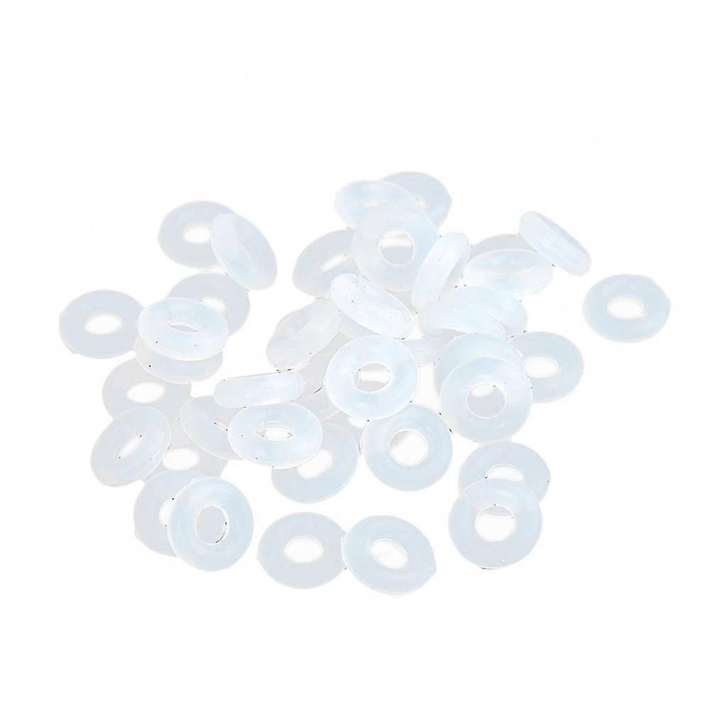 80PCS Clear Silicone Stoppers for Snake Chain Bracelets, Compatible with Clip Lock Spacers