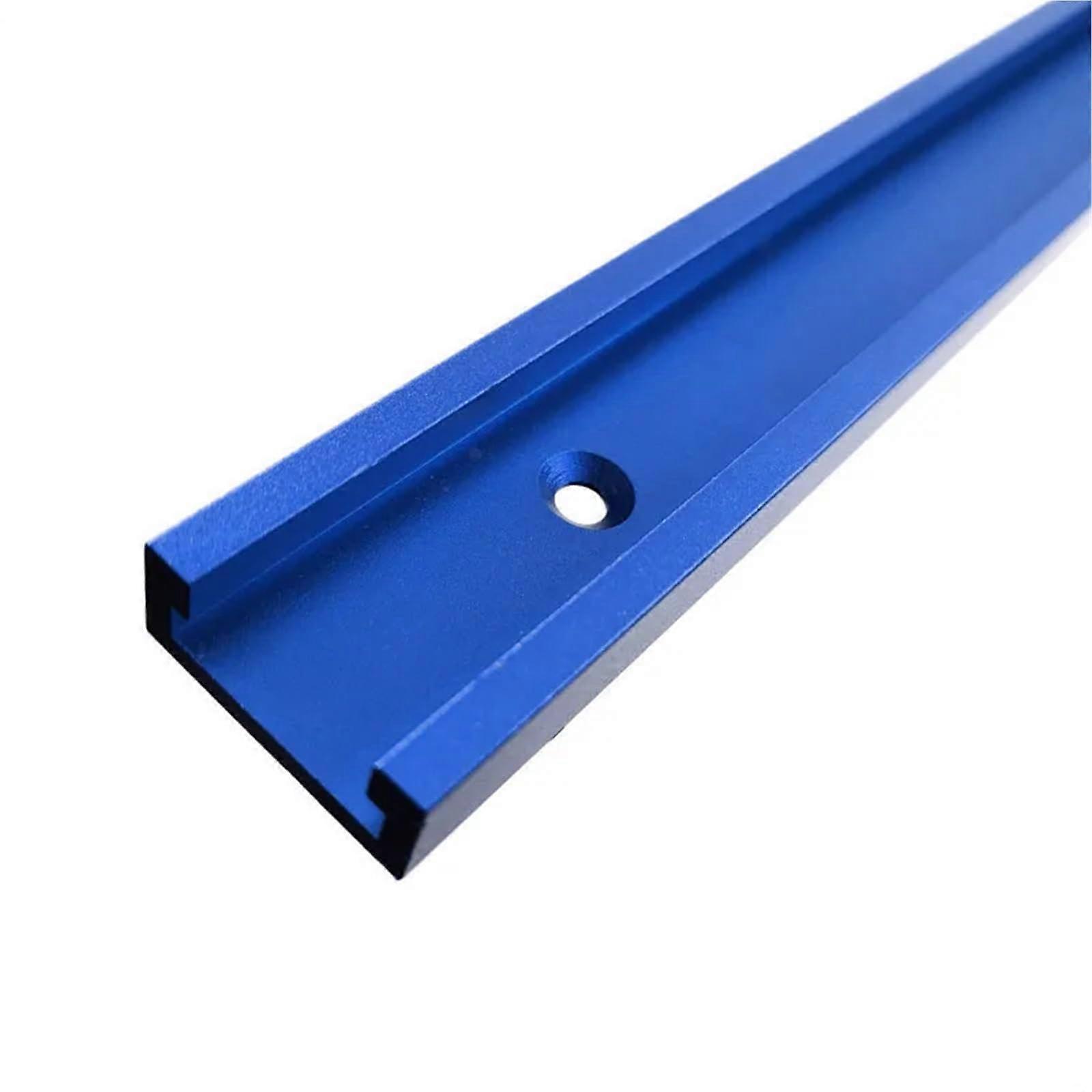 Woodworking T Track Rail 400mm Blue Aluminum for Workbench Router Table Precise Positioning