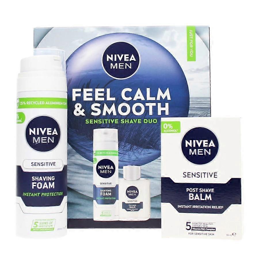 Nivea Men Calm & Smooth Sensitive Shave Duo Gift Pack 2pc