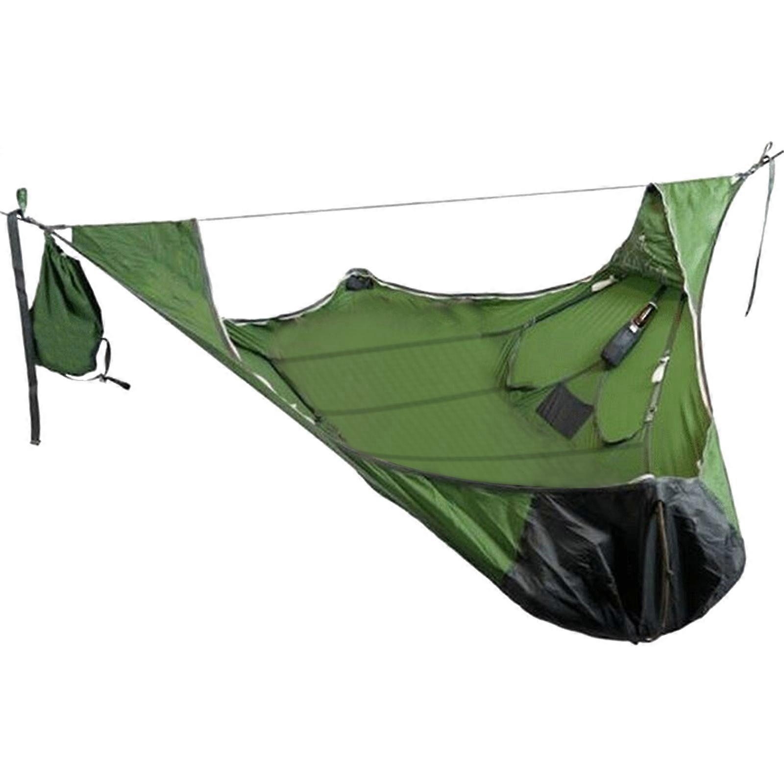 Multi-Color Portable Outdoor Survival Single Hammock Tear-Proof Anti-Mosquito Flat Lying Design for Comfortable Relaxation