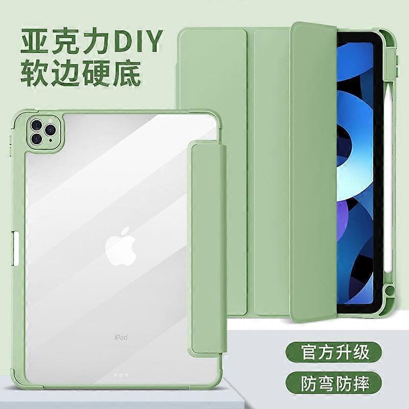 Case For Ipad 2022 10 *matcha Green*hard Bottom Soft Side Charging Hard Soft Side