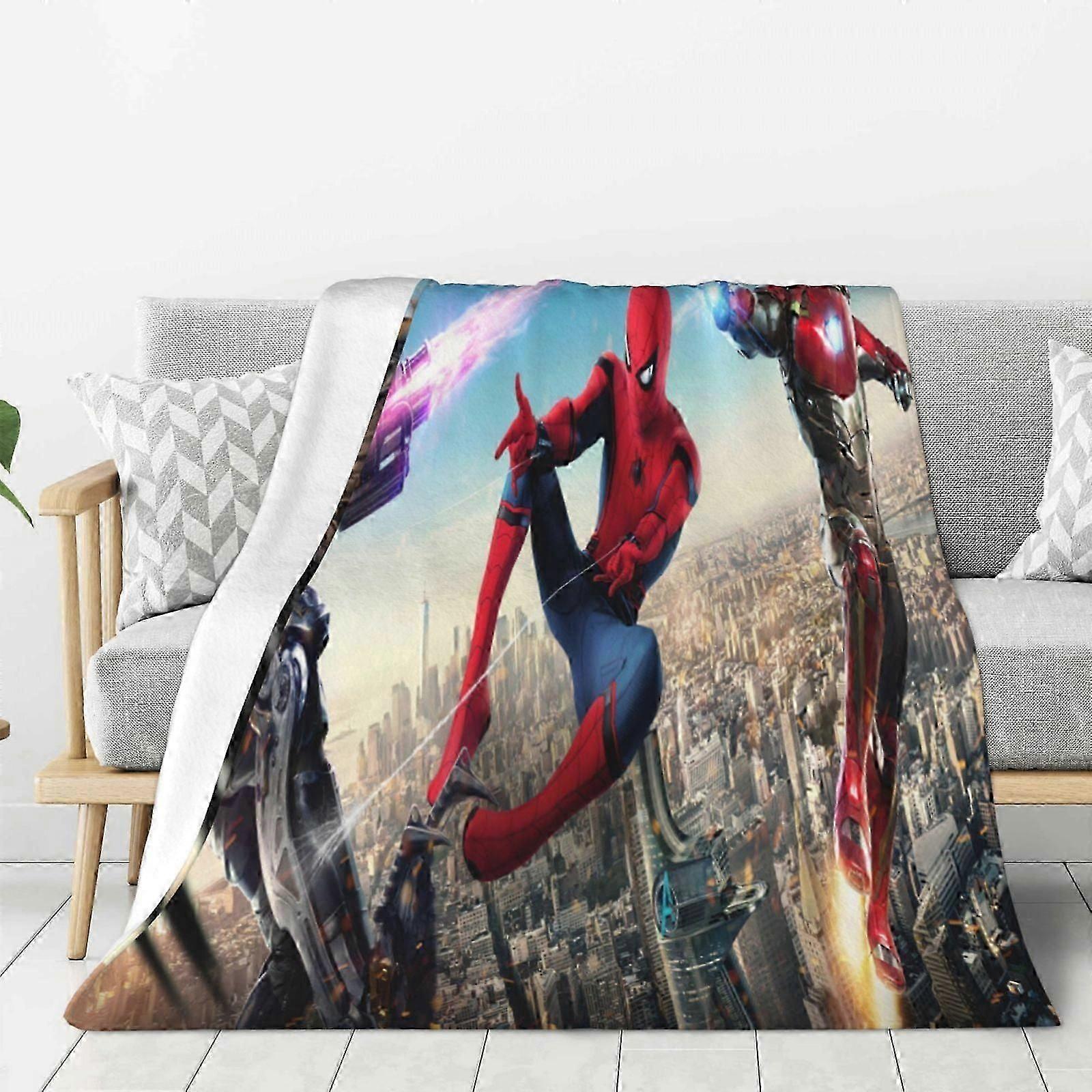 Spider-Man Fleece Blanket Super Soft Cozy Throw Blanket, Kids Bedding Features - Super Soft 60"X50