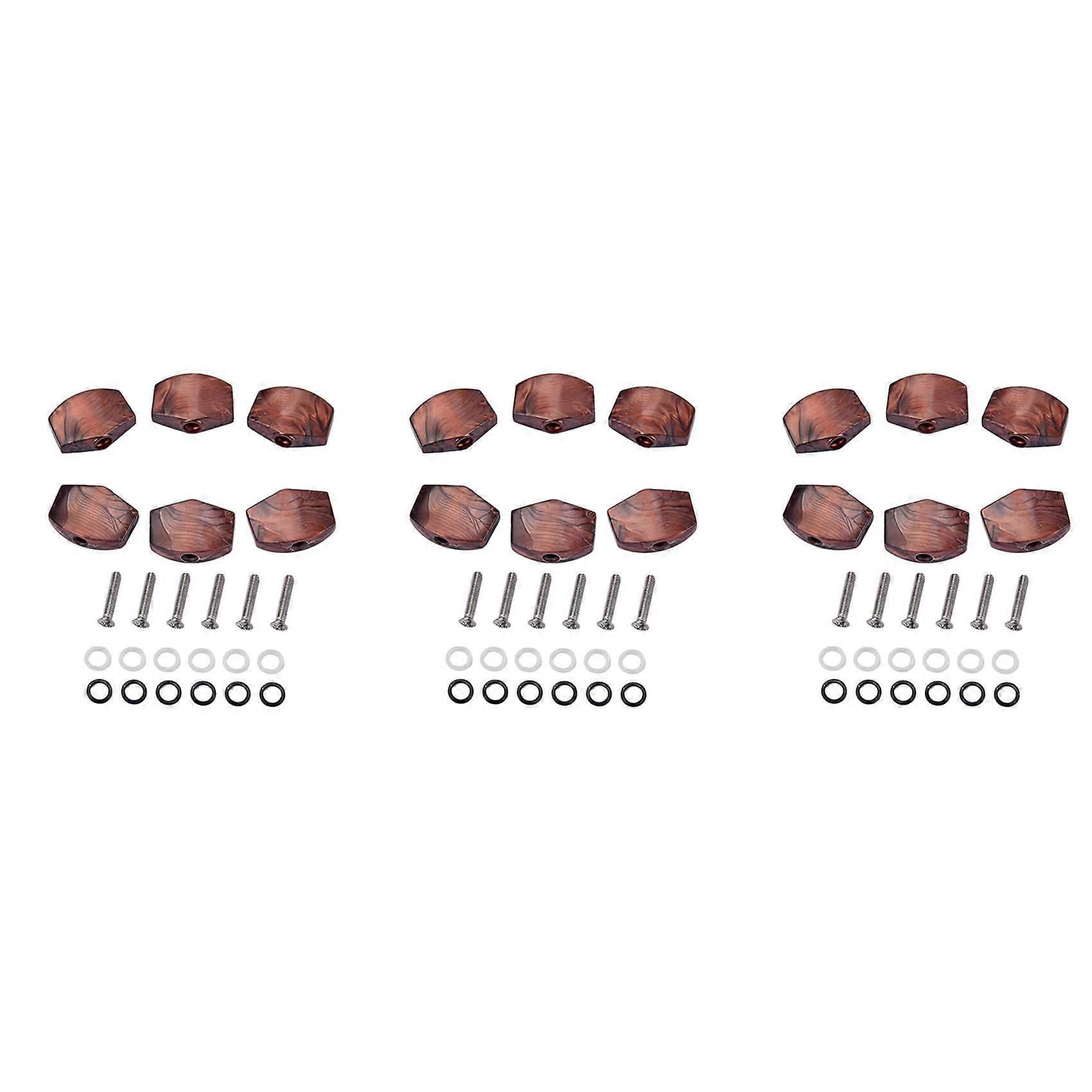 18 Pcs Guitar Tuning Peg Buttons, Tuning Pegs Knobs Machine Heads Buttons for Guitar