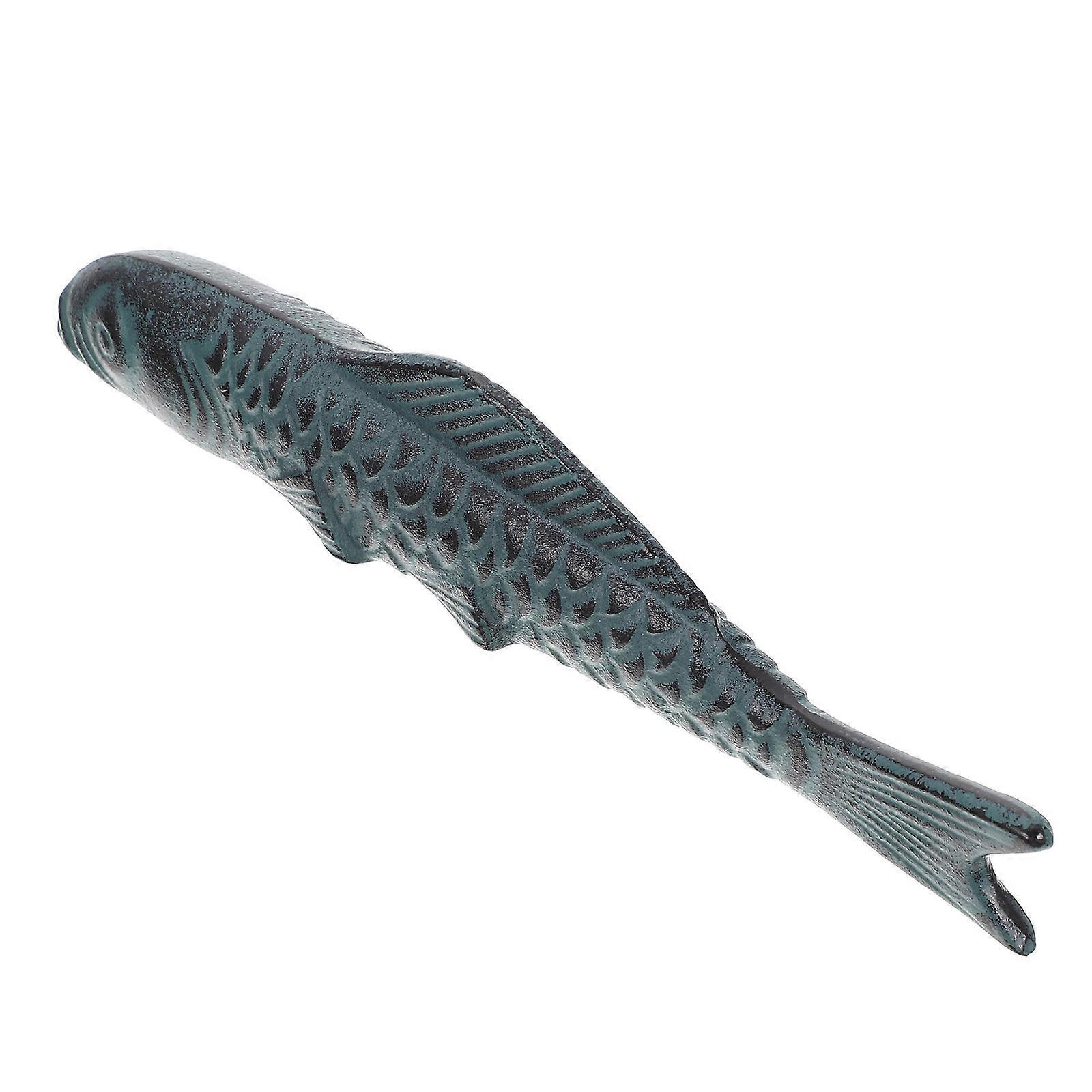 Chinese Paper Weight Carp Shape for Calligraphy Cast Iron