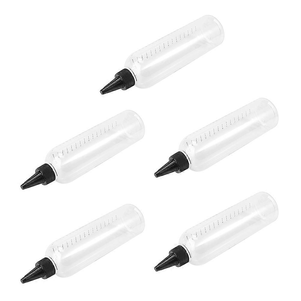 Empty Bottle Press Type Bottle for Storage Use 5Pcs Multipurpose Liquid Containers