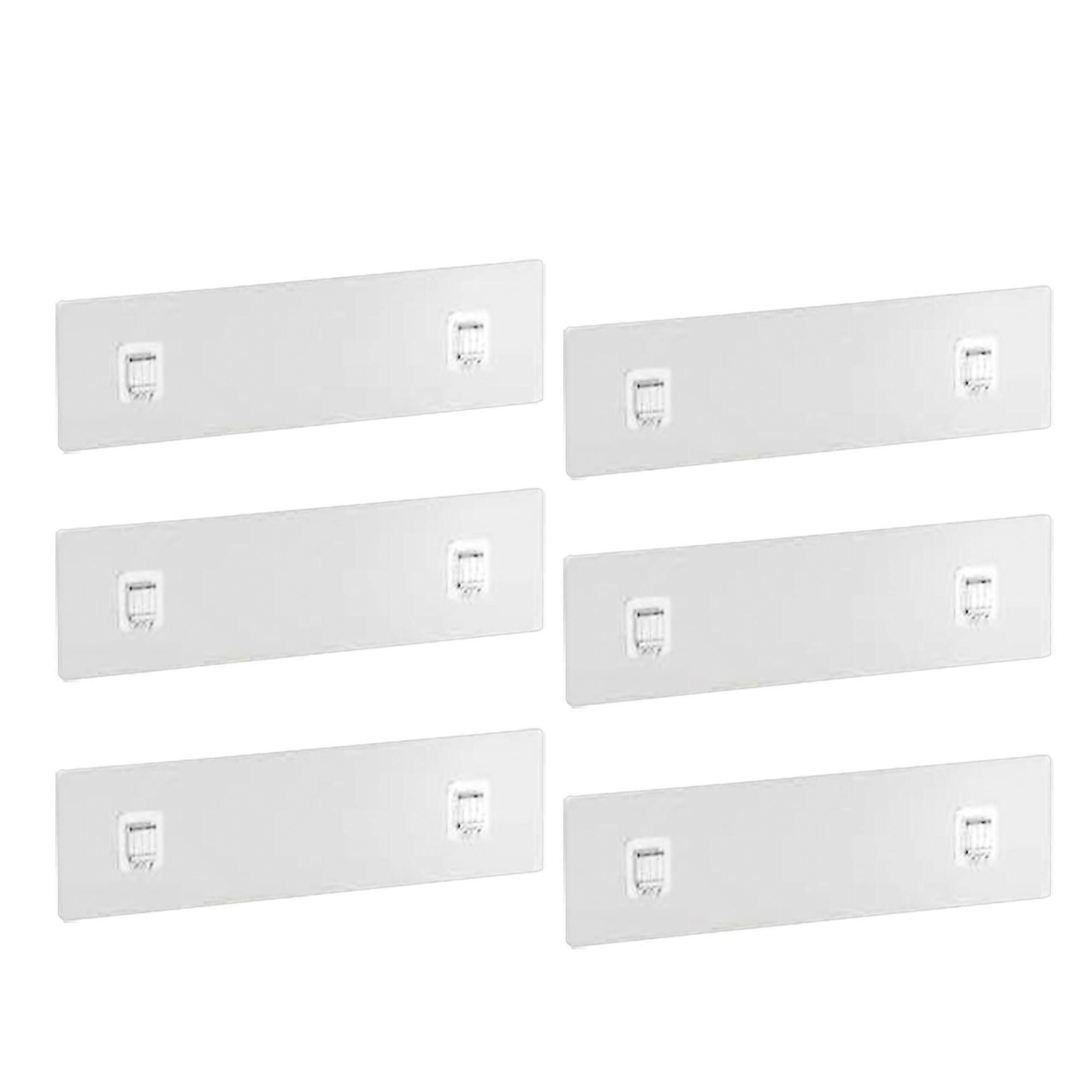 Adhesive Hooks for Hanging Baskets, Wall Mounted SpaceSaving Storage Hooks Set of 6
