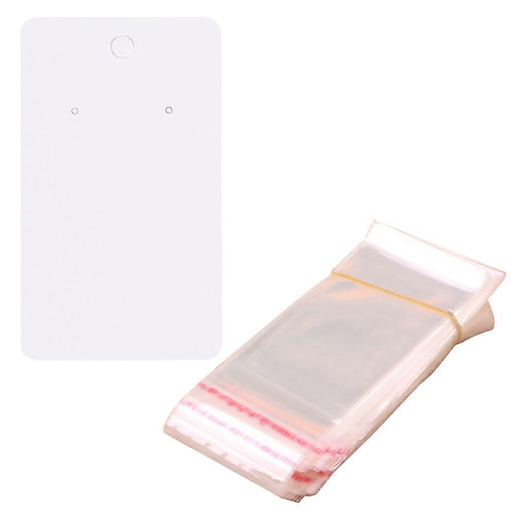 Ear Studs Display Cards for Storage Use with 400Pcs White Paper Pack