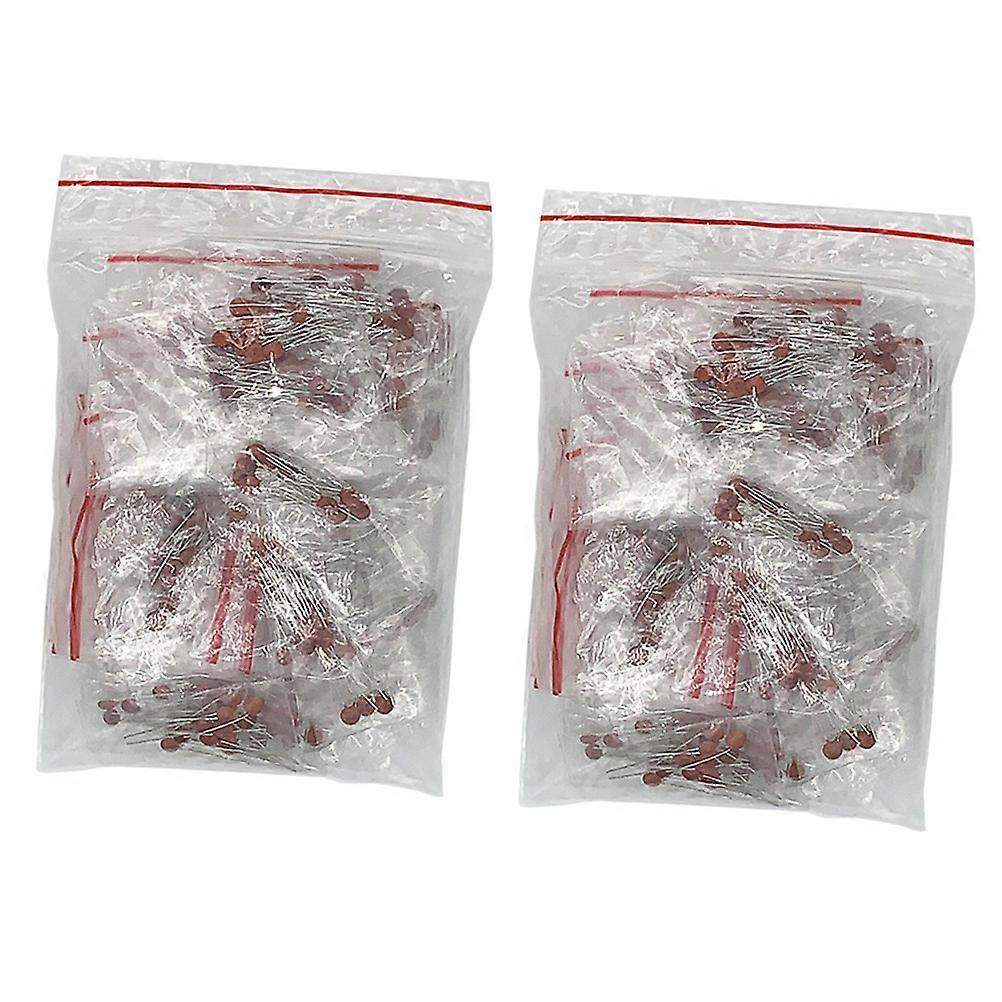 Electrolytic Capacitors Ceramic Capacitor Bundle for Home Use 2Pf-0.1uf 1Set