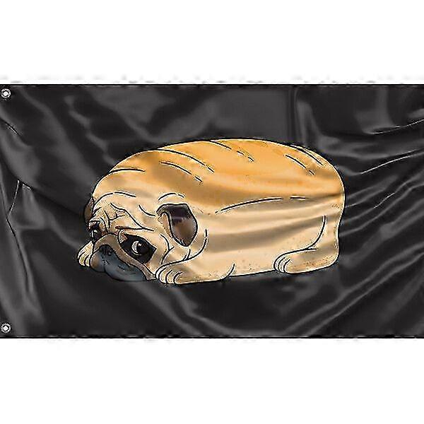 Mops Brot Flagge Muster 911