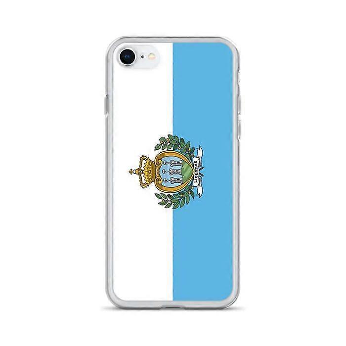 Phone Case – San Marino Flag – Compatible with iPhone 6 – Soft Case – Durable and Shockproof - Silicone - Pixelforma