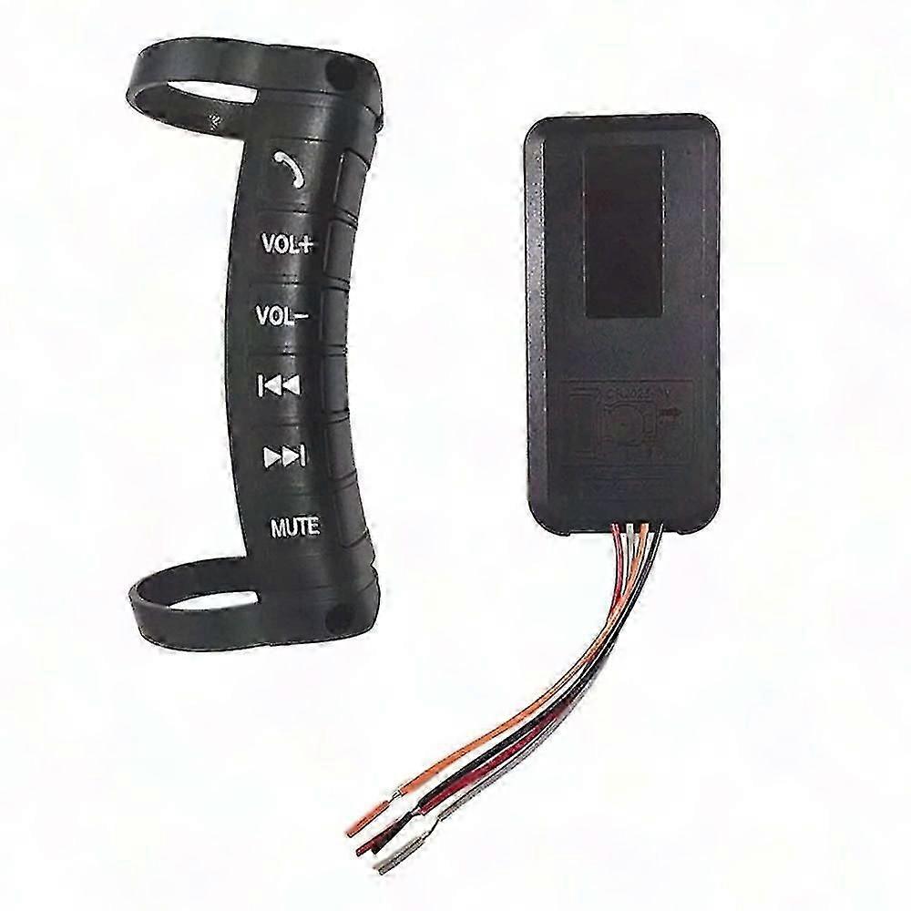 Universal Car Steering Wheel Remote Control - Wireless Bluetooth | Multi-Function Buttons for Media & Volume | Smart Driving Solution for 2DIN