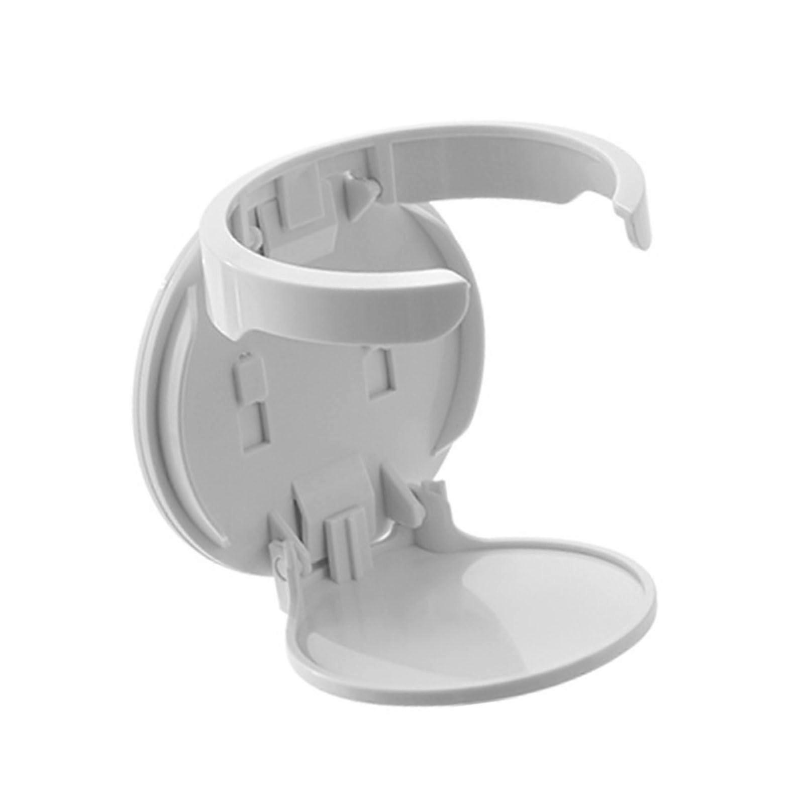 Foldable Adhesive Cup Holder with Foam Grip for Desk Car Office Wall Mounted Space Saving White