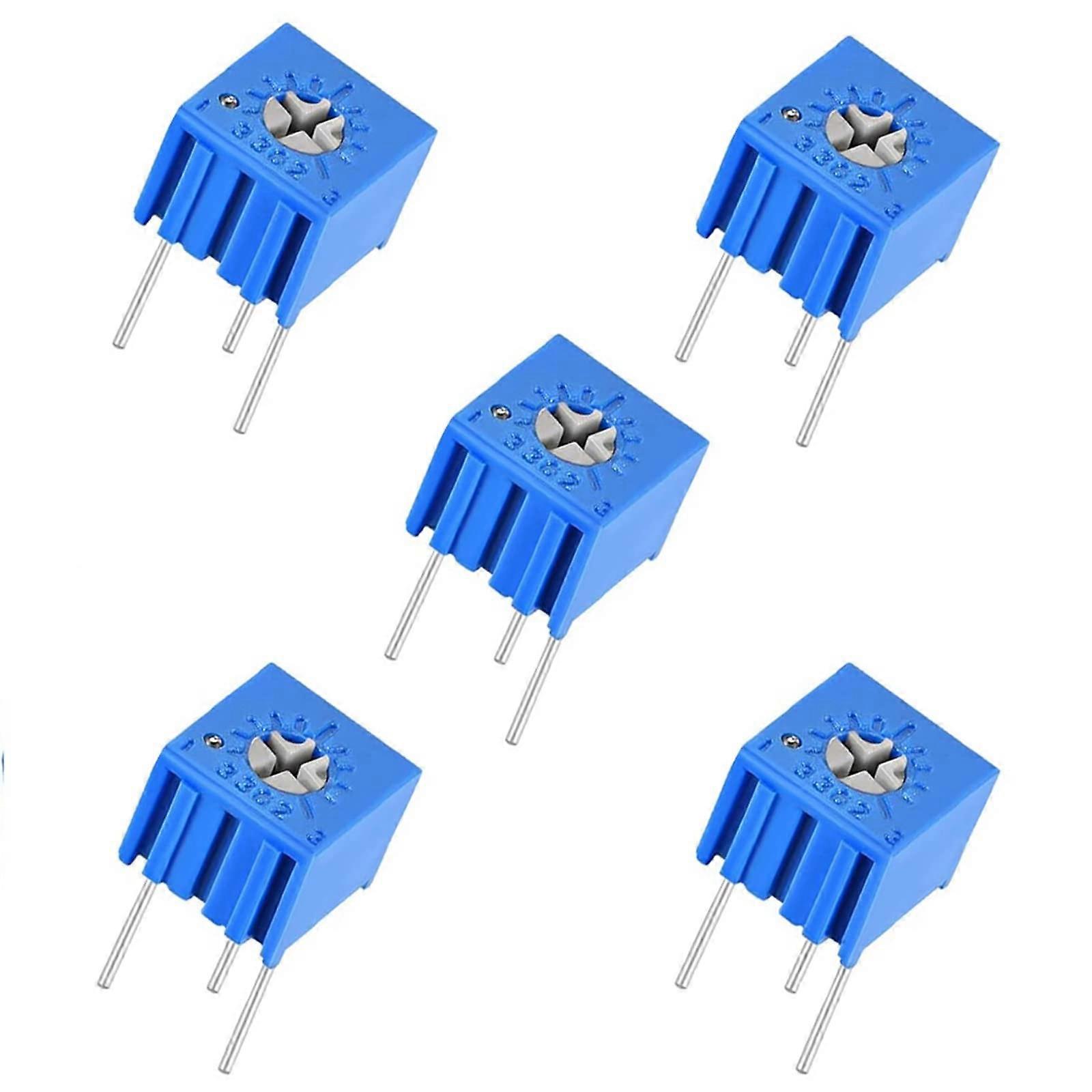 10PCS 3362P Single Turn Trimmer Potentiometer 100K Ohm Adjustable Resistor for PCB Breadboard