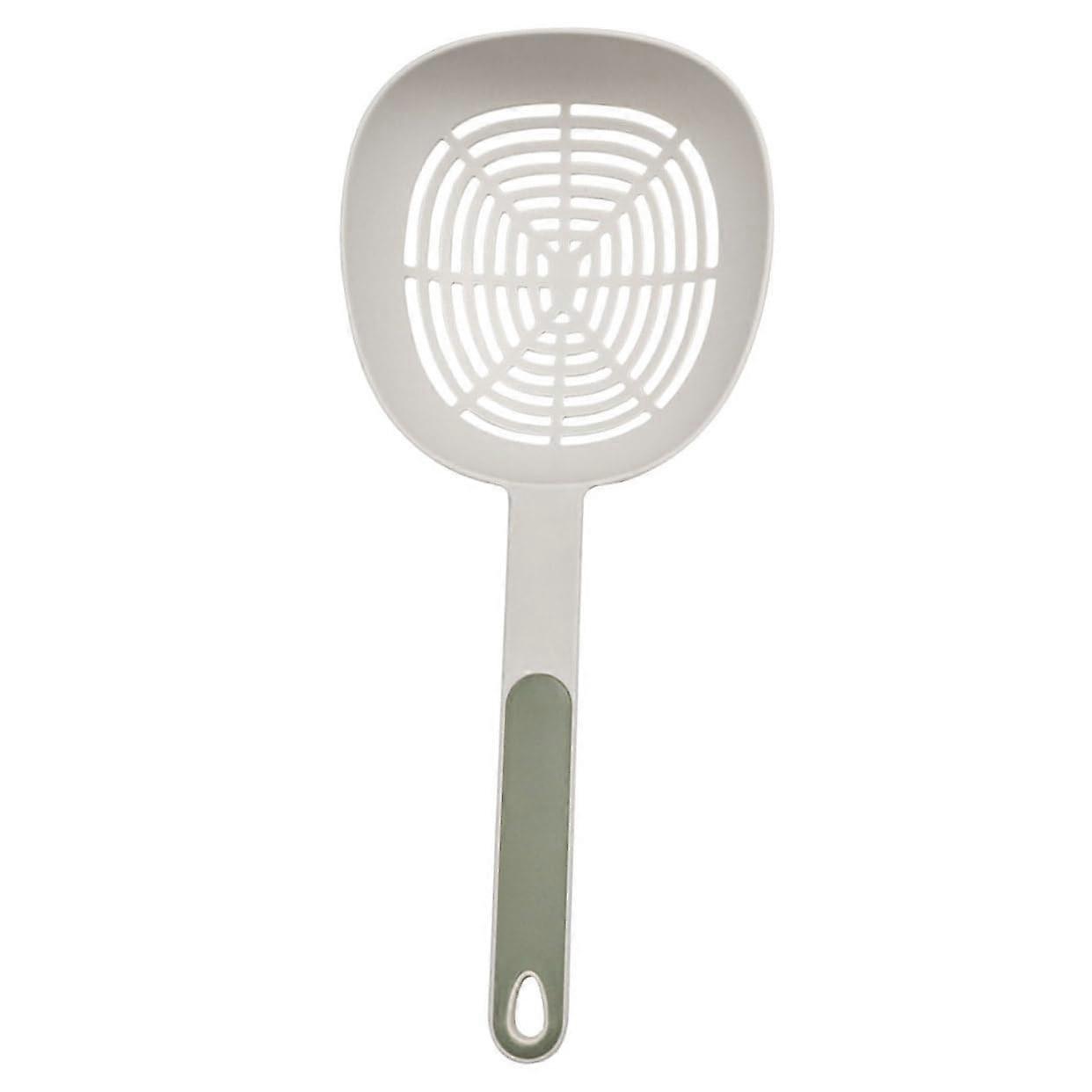 Pasta Strainer Spoon with Long Handle, Lightweight Easy Clean Slotted Kitchen Spoon for Cooking