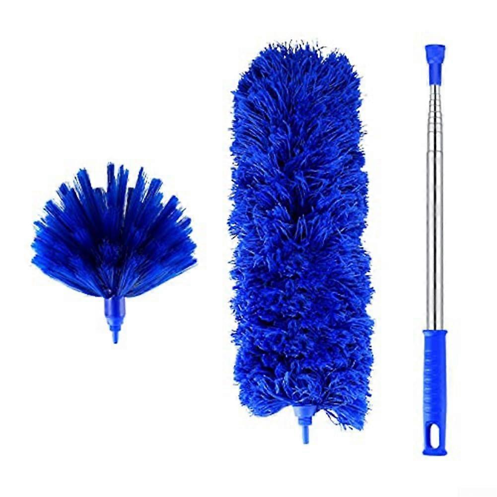 Feather Duster with Microfiber Head and Extendable Stainless Steel Pole for  Ceilings and Cobwebs
