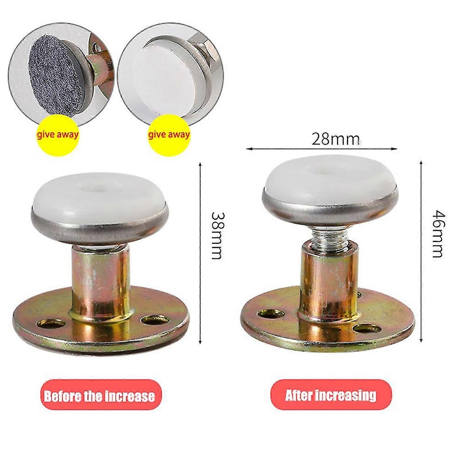 Threaded Bed Frame Adjustable Anti-shake Tool Telescopic Support for Home Room Wall