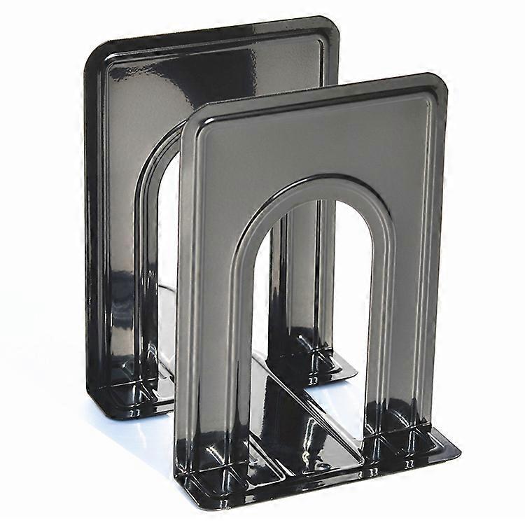 2 PCS Simple Metal Bookend Support Frame Non Slip Book Stand Desktop Organizer