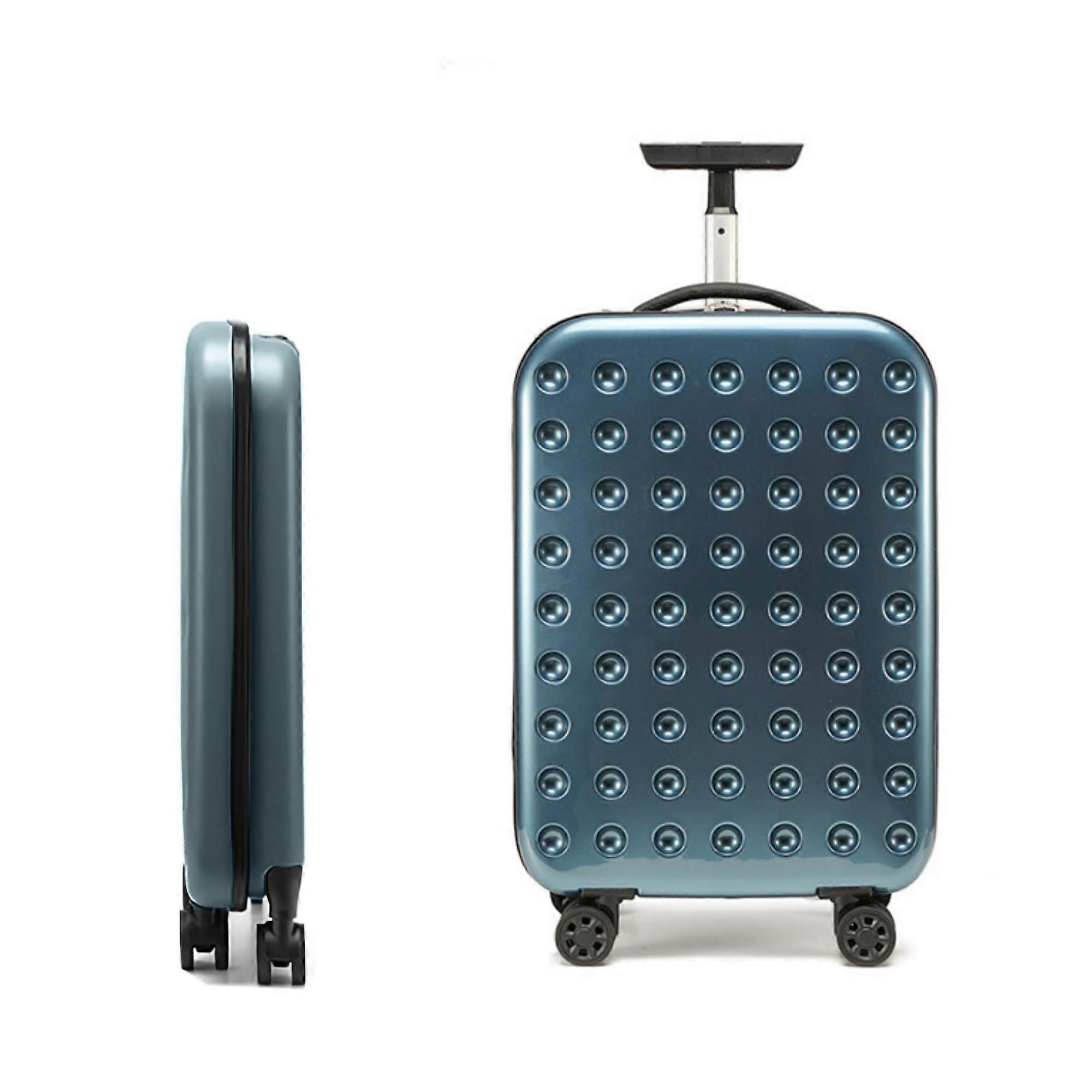 Expandable 67cm ABS Medium Suitcase with Foldable Design, Spinner Wheels and Combination Lock