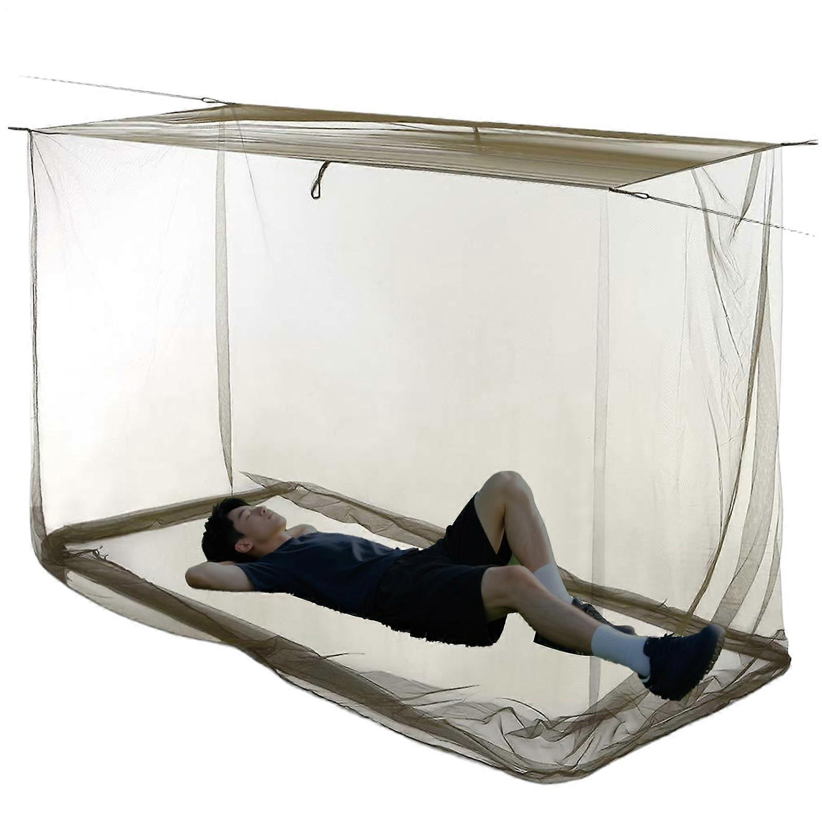 Large Rectangular Patio Mosquito Net Canopy with MothBlocking Mesh for Porch Camping 200x180x180cm