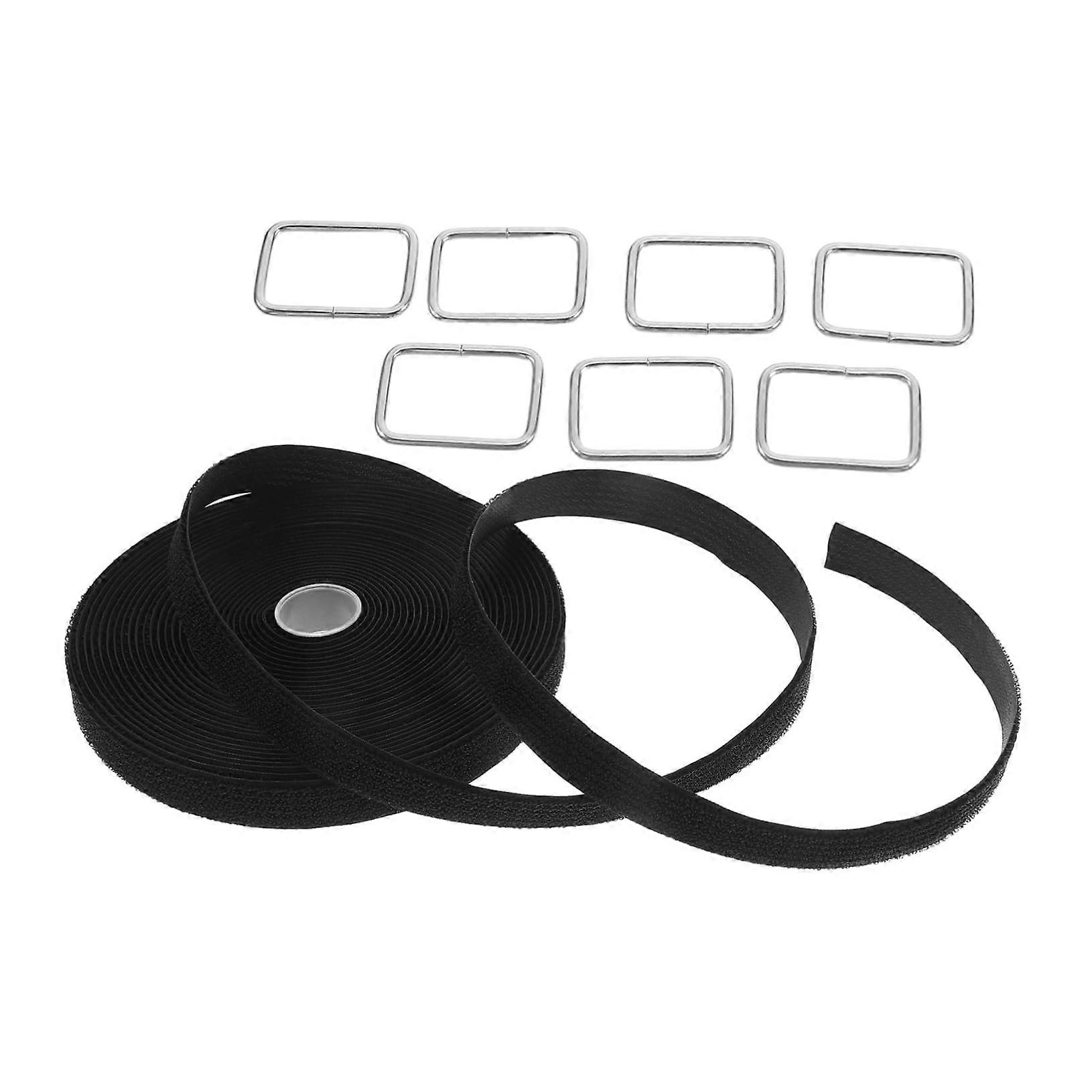 Hook and Loop Straps with Strong Adhesive Backing, Reusable Cable Ties for Home Office Vehicle
