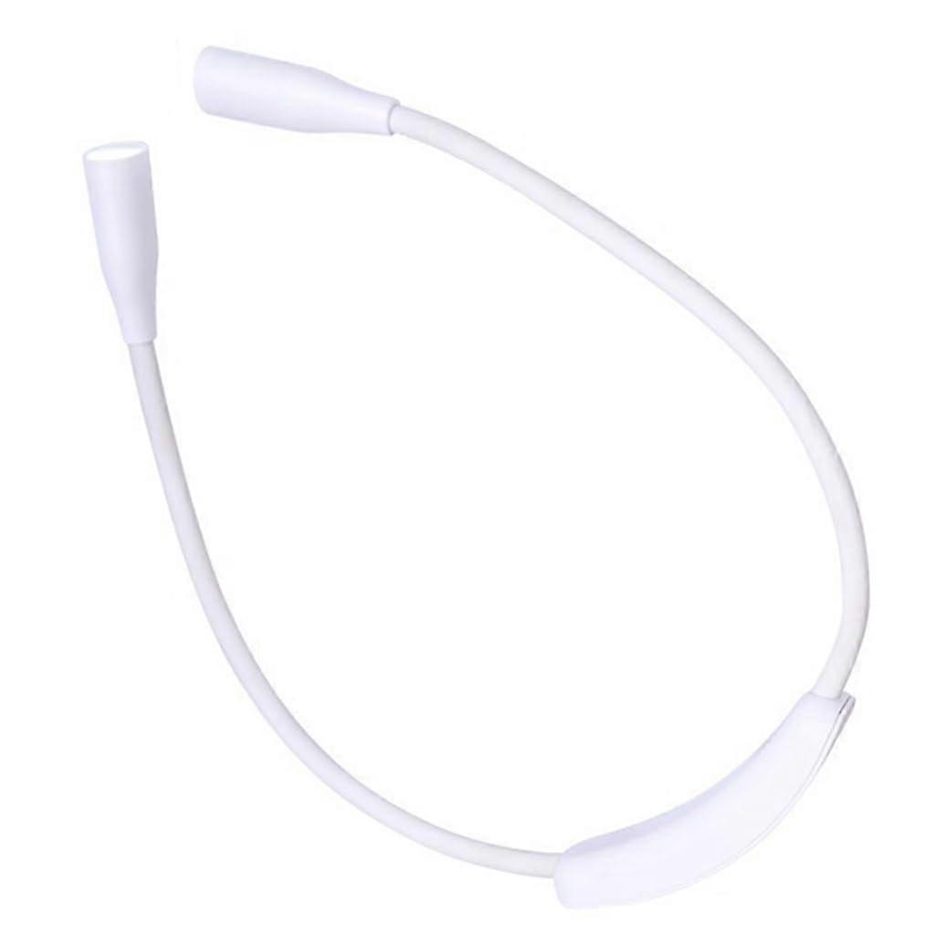 USB Rechargeable Neck Reading Light with 3Level Brightness and Flexible Hands  LED Lamp White