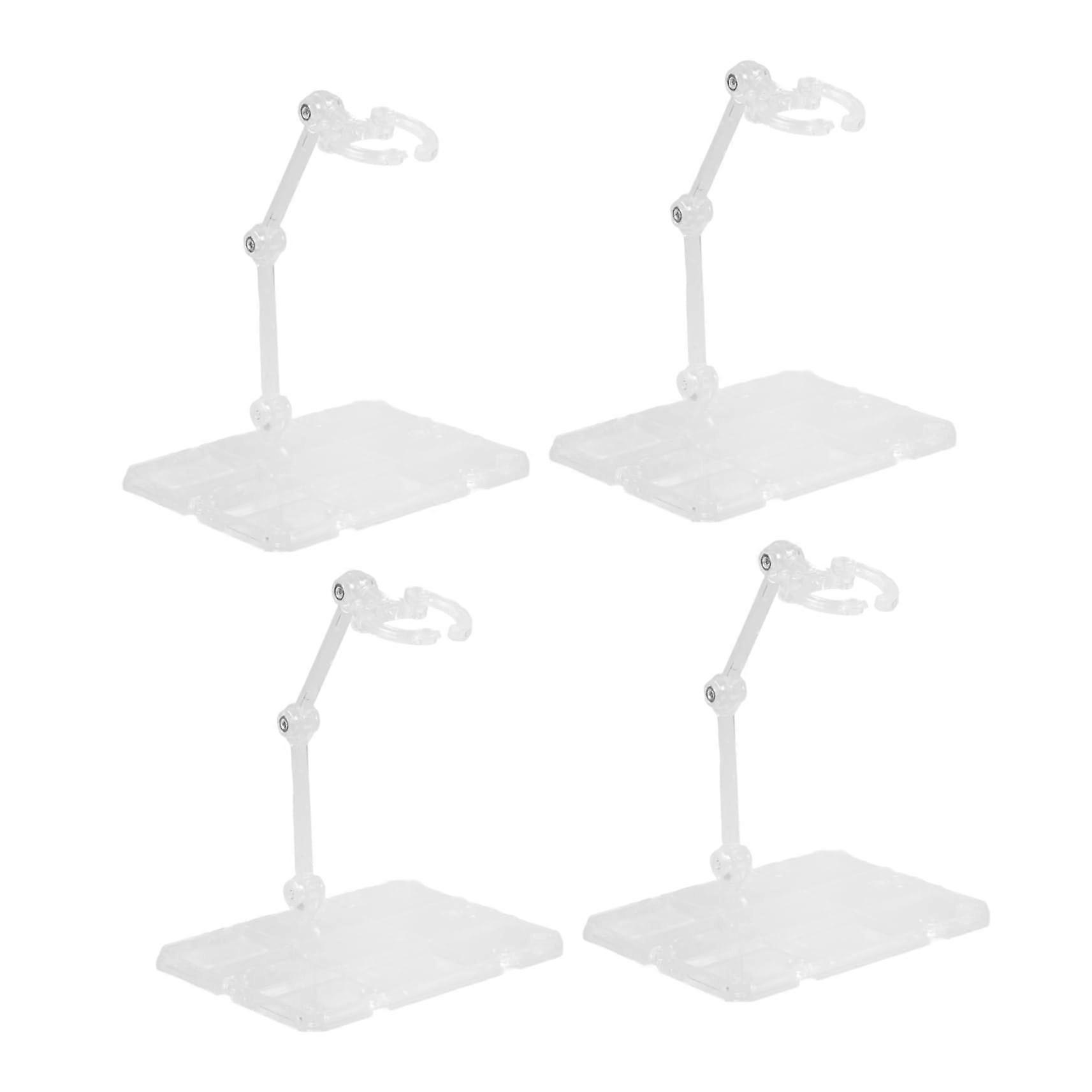 4pcs Adjustable Action Figure Stand with Stable Base for Collectors and Display Figures