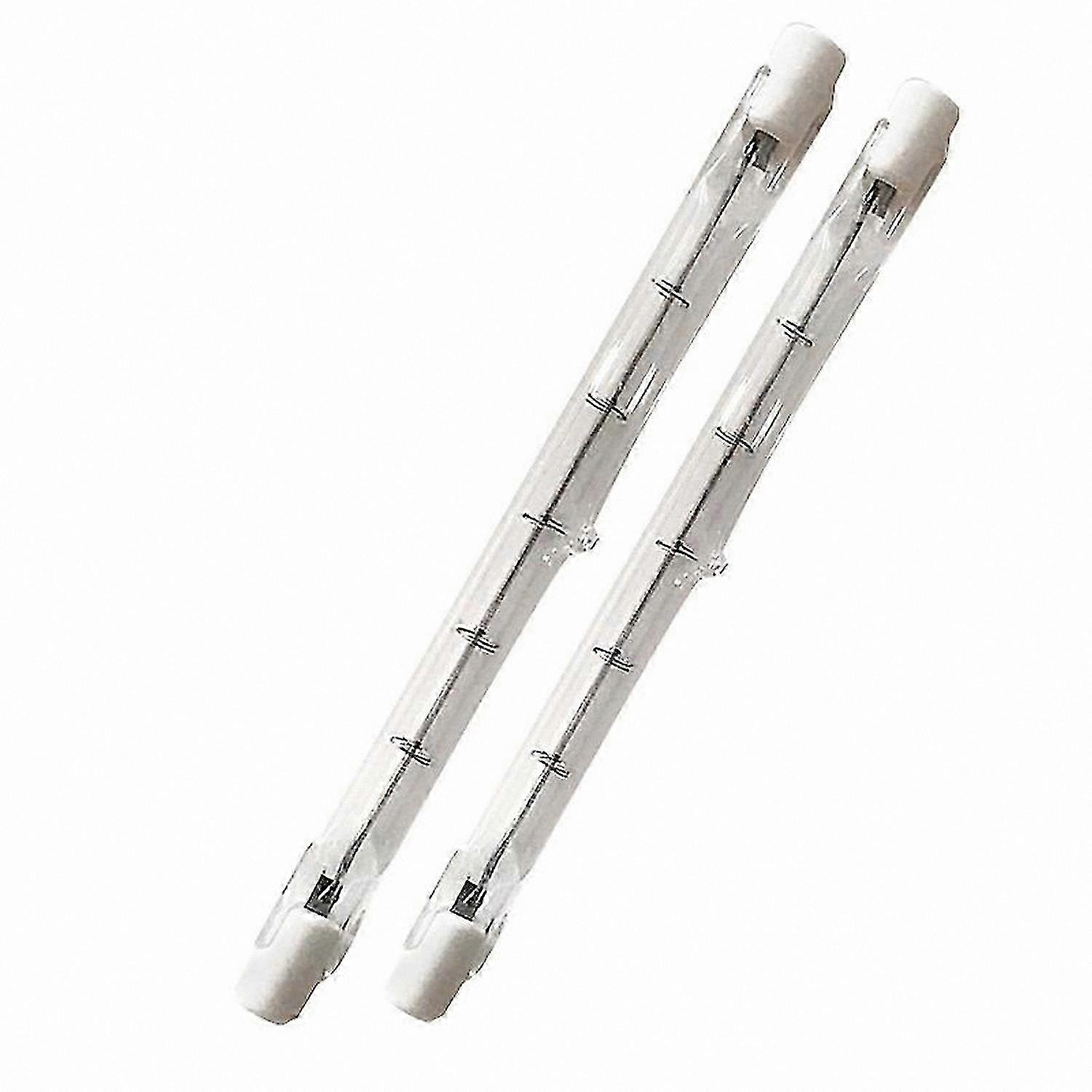 2-Pack Dimmable R7s Halogen Bulbs for Floodlights, 118mm Linear Security Light Source