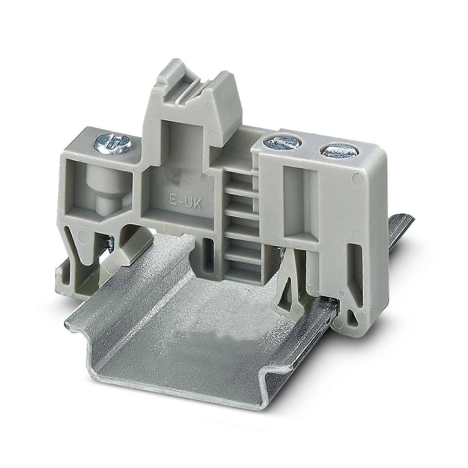 DIN Rail End Bracket NS35 E/UK 1201442 Compatible Gray Terminal Block End Stop 2pcs