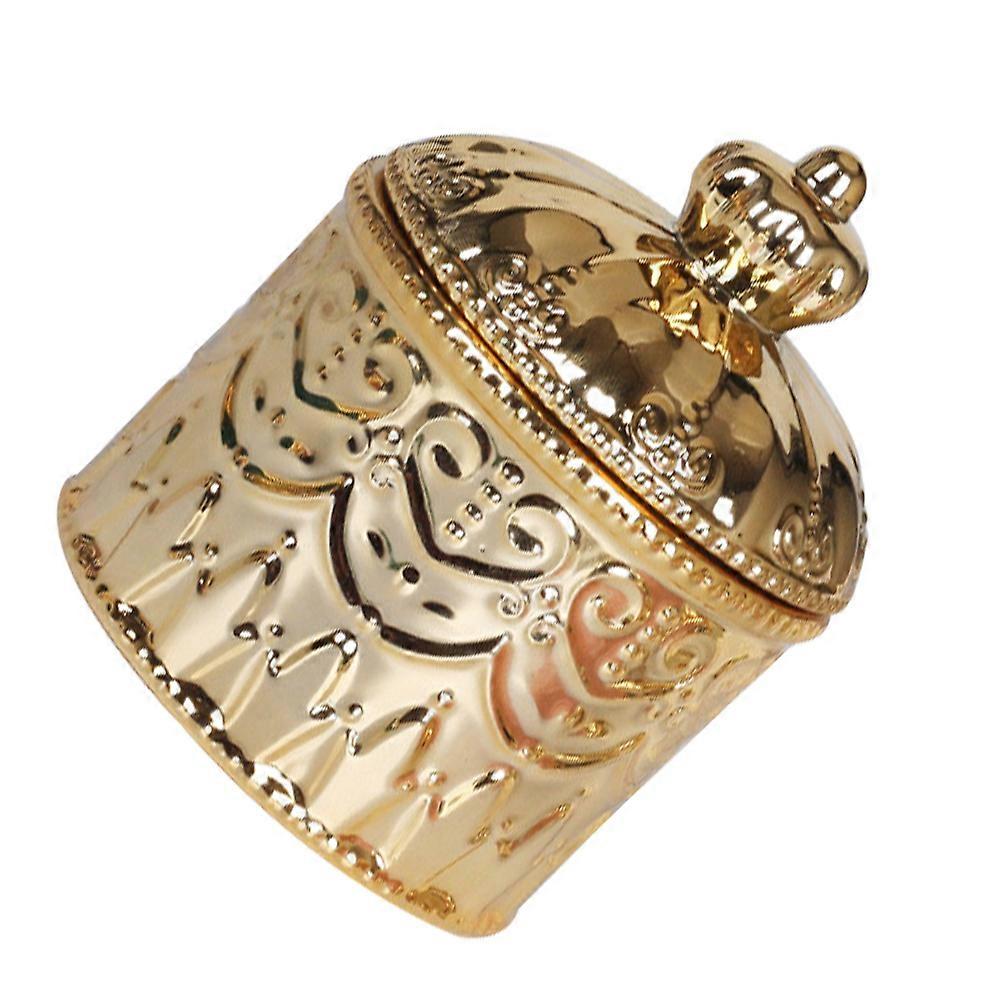 Embossment Jewelry Jar for Storage with 5Pcs Decorative Holders