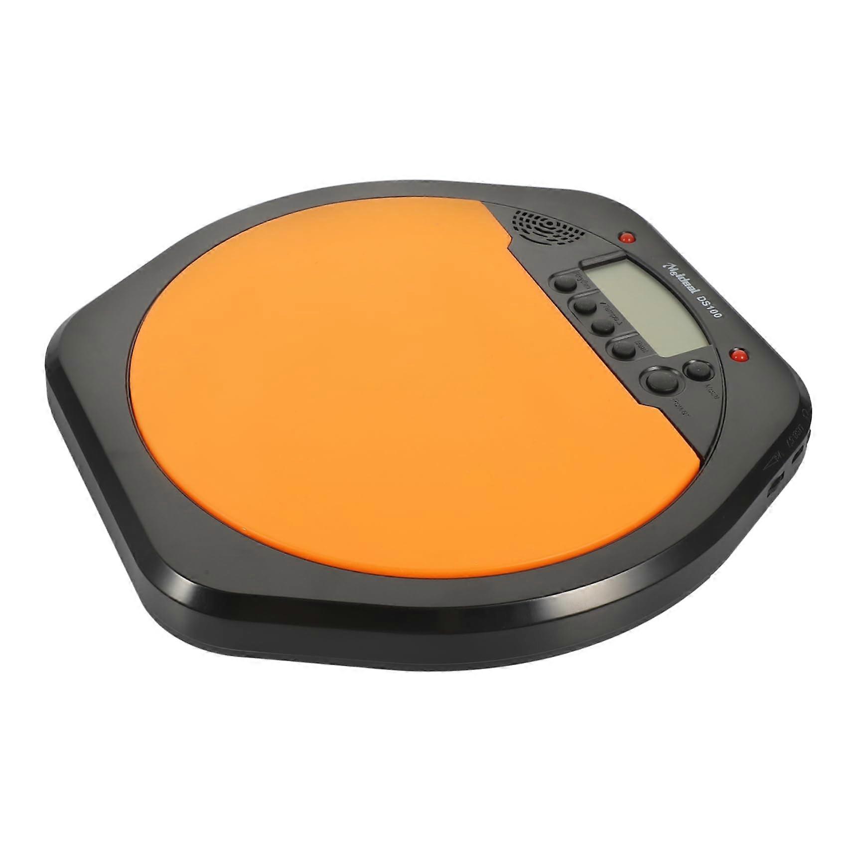Digital Drum Practice Pad with Metronome LCD Display Volume Control and NonSlip Base