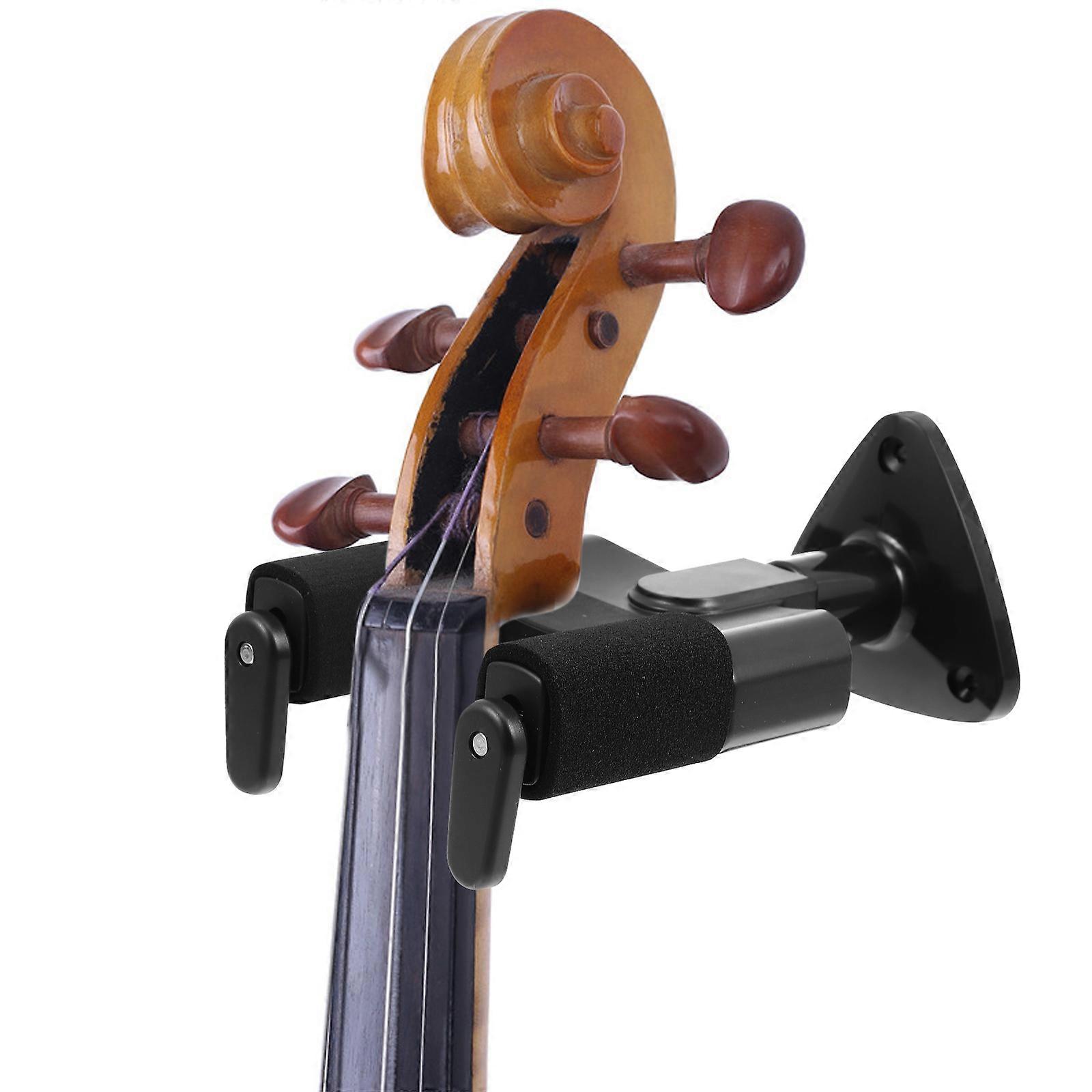 1Set Guitar Wall-Mounted Hanger for Ukulele Storage Black