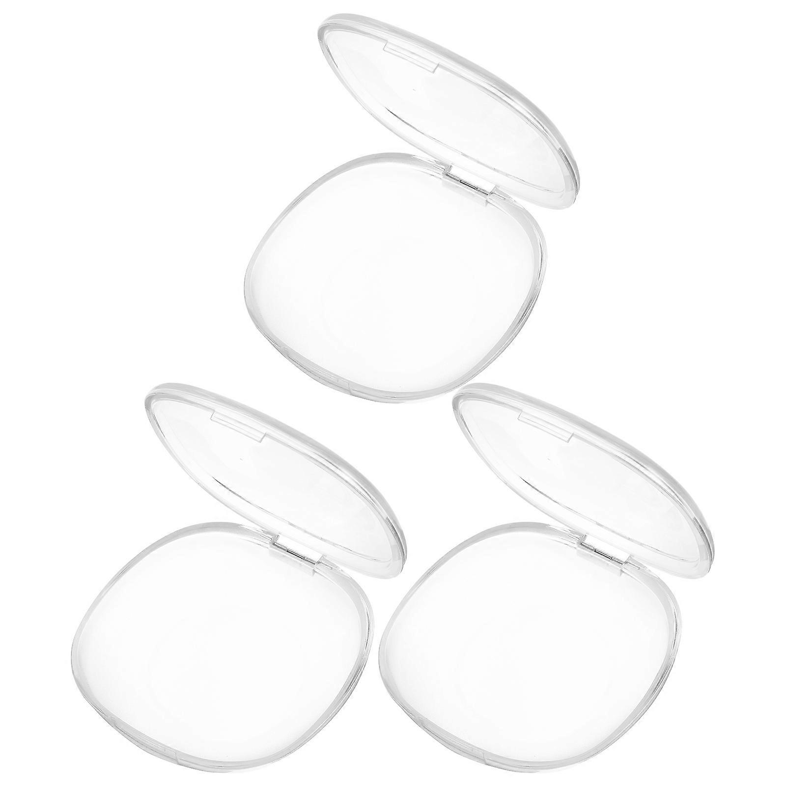 Transparent Retainer Box for Storage with 3Pcs Portable Denture Cases