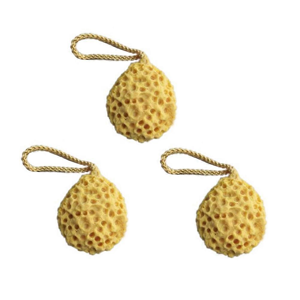 Honeycomb Shower Bath Sponge for Shower Use 3Pcs Natural Sponge