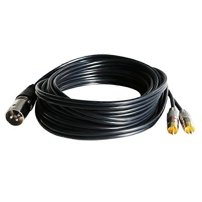 Amplifier Mixing Plug AV Cable XLR To Dual RCA Cable 2M