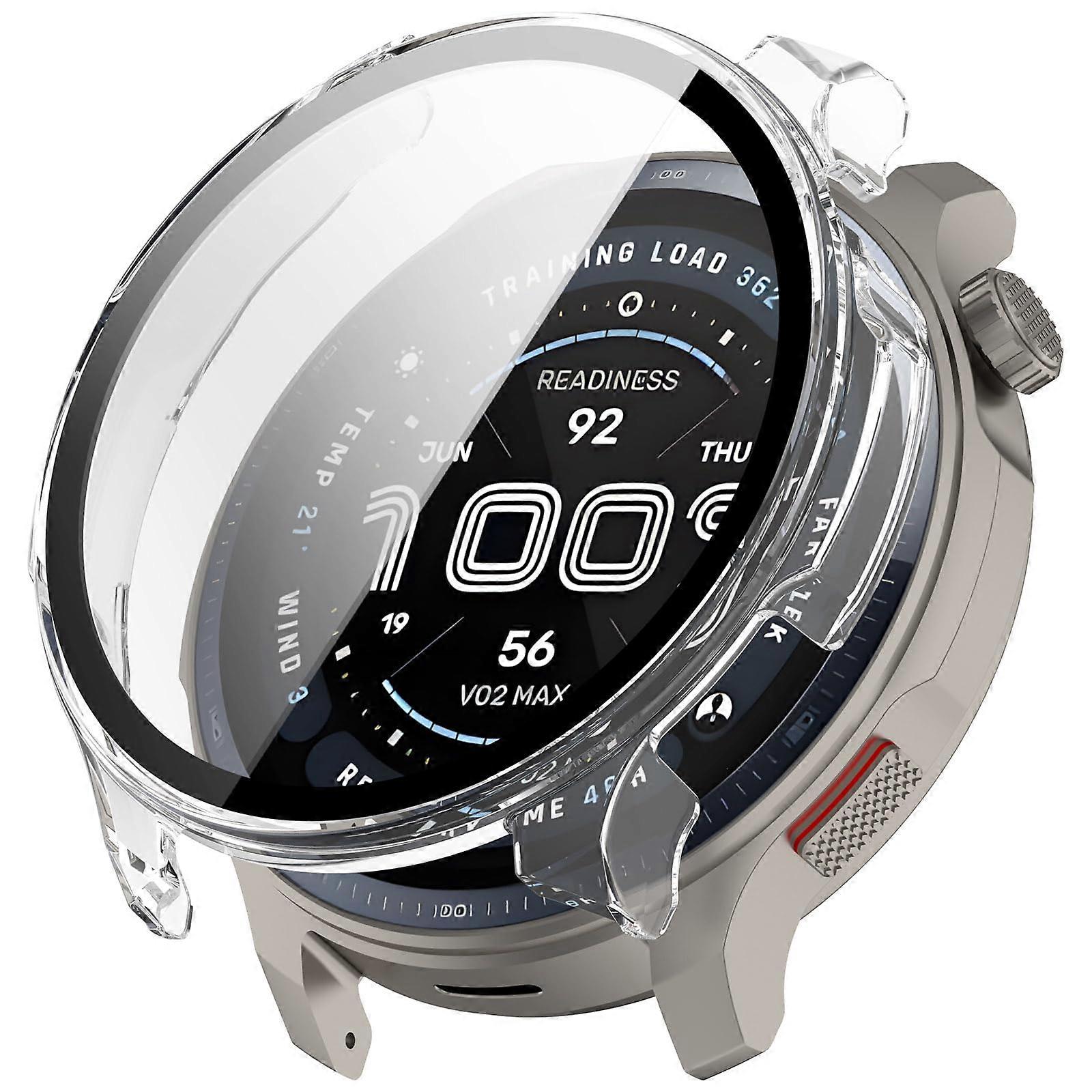 Case with Tempered Glass Screen Protector, Slim Shockproof Full Coverage for Amazfit Balance 2