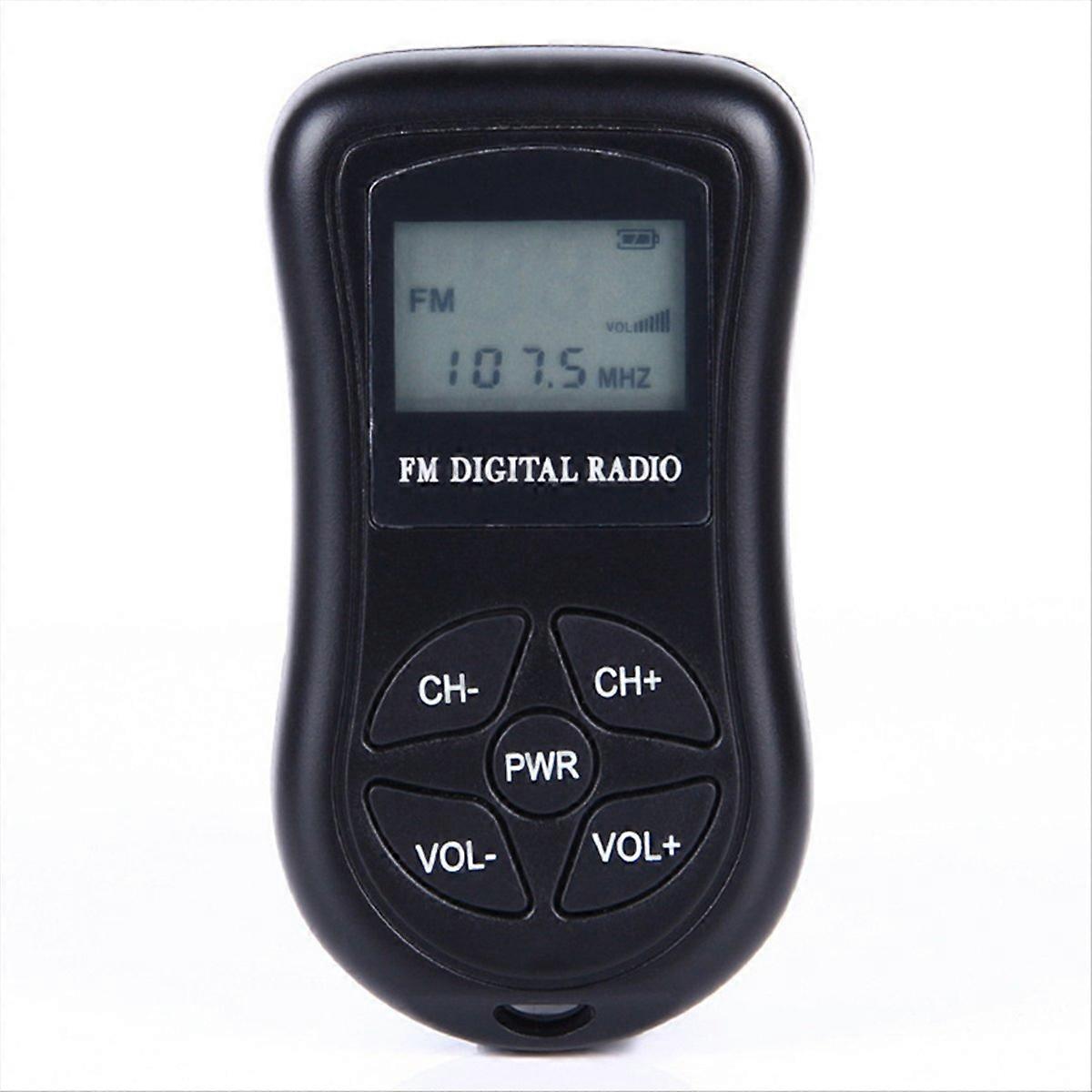 Mini FM Stereo Radio Portable Digital Receiver With LCD Display