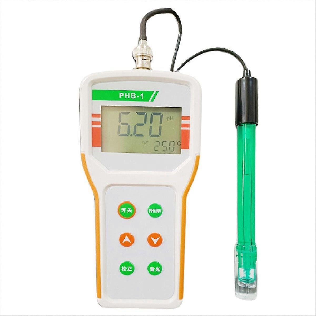 PHB-1 Handheld PH Meter Portable Digital PH Tester 0.01 Accuracy