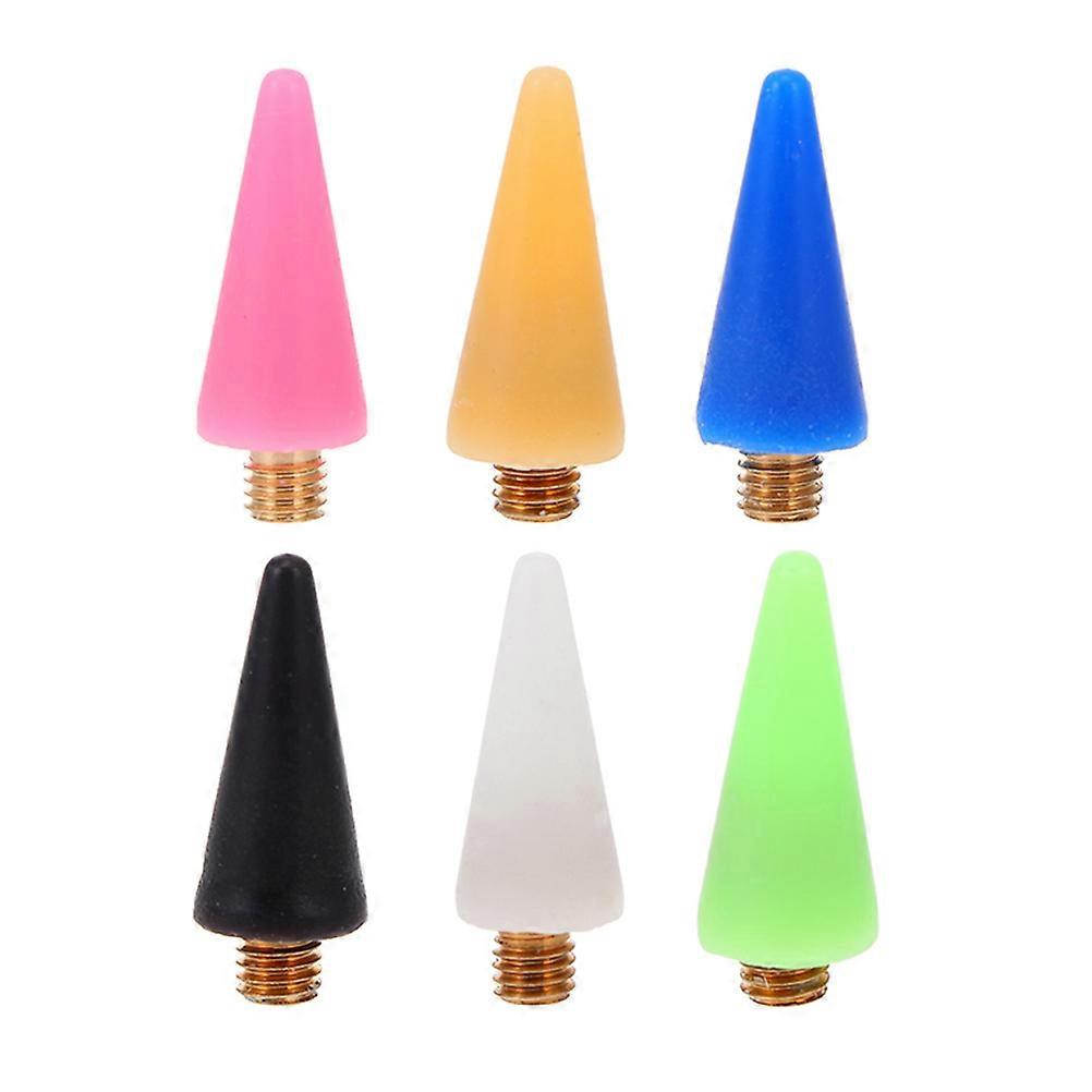 Replaceable Nail Pen Head Wax Tips for Detachable Picker 6Pcs Set