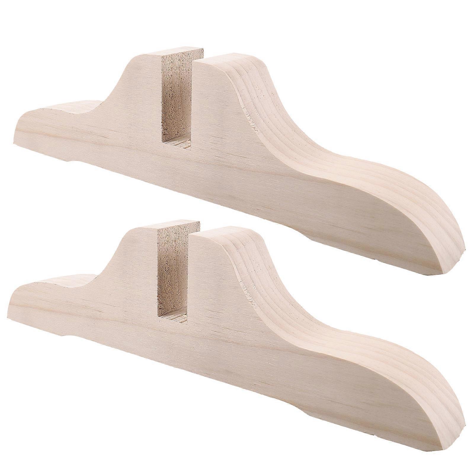 Room Divider Wooden Stand for Screen Base 2Pcs Bracket for Plant Use