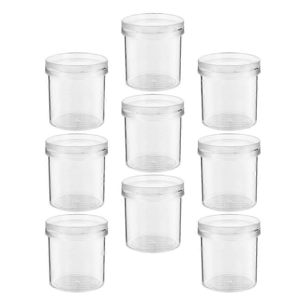 Insect Containers Magnifying Critter Boxes Outdoor Exploration Insects Transparent 7x7cm Amplification 9Pack