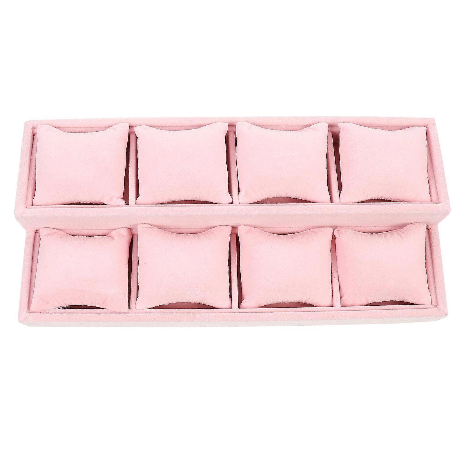Creative Jewelry Storage Tray for Storage Pink Double-Layer Tray