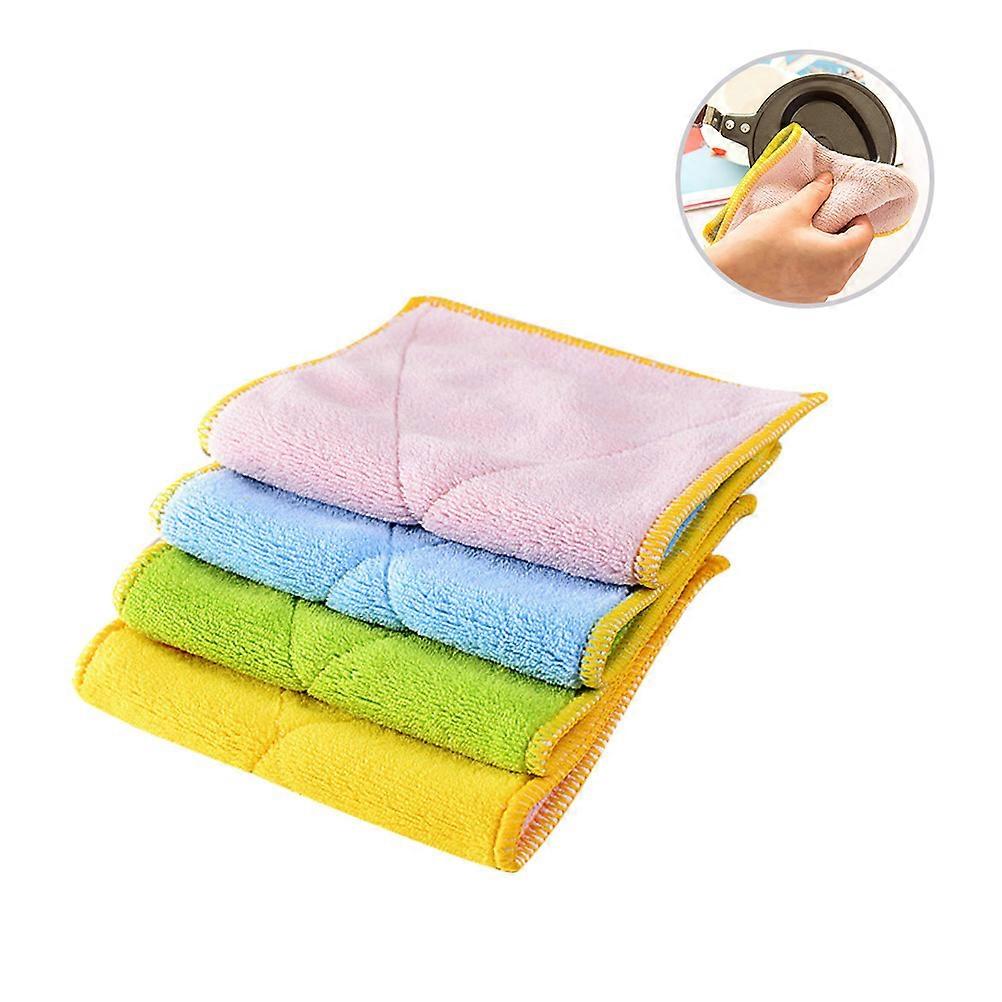 Absorbent Dish Towels Microfiber Dishcloth for Kitchen 5Pcs Multipurpose Cleaning Cloth
