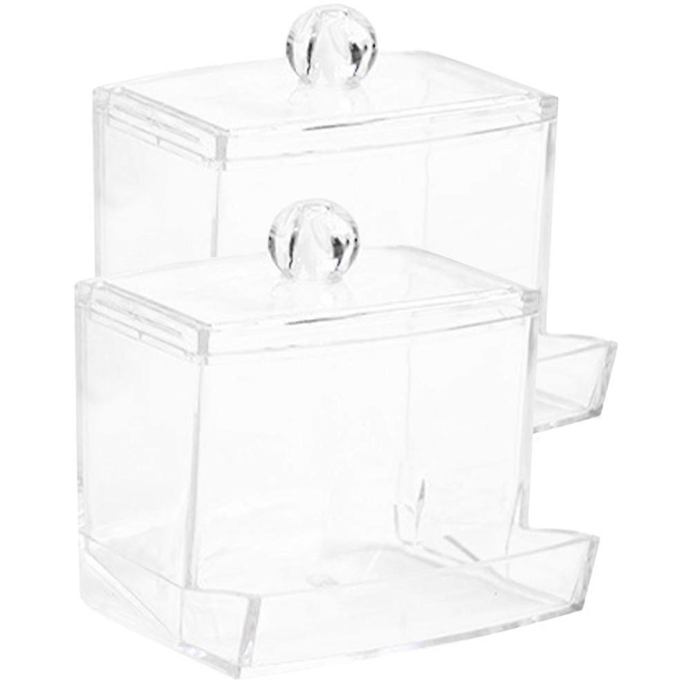 Automatic Pet Bird Feeder for Parrot Use 2Pcs Transparent Plastic Product