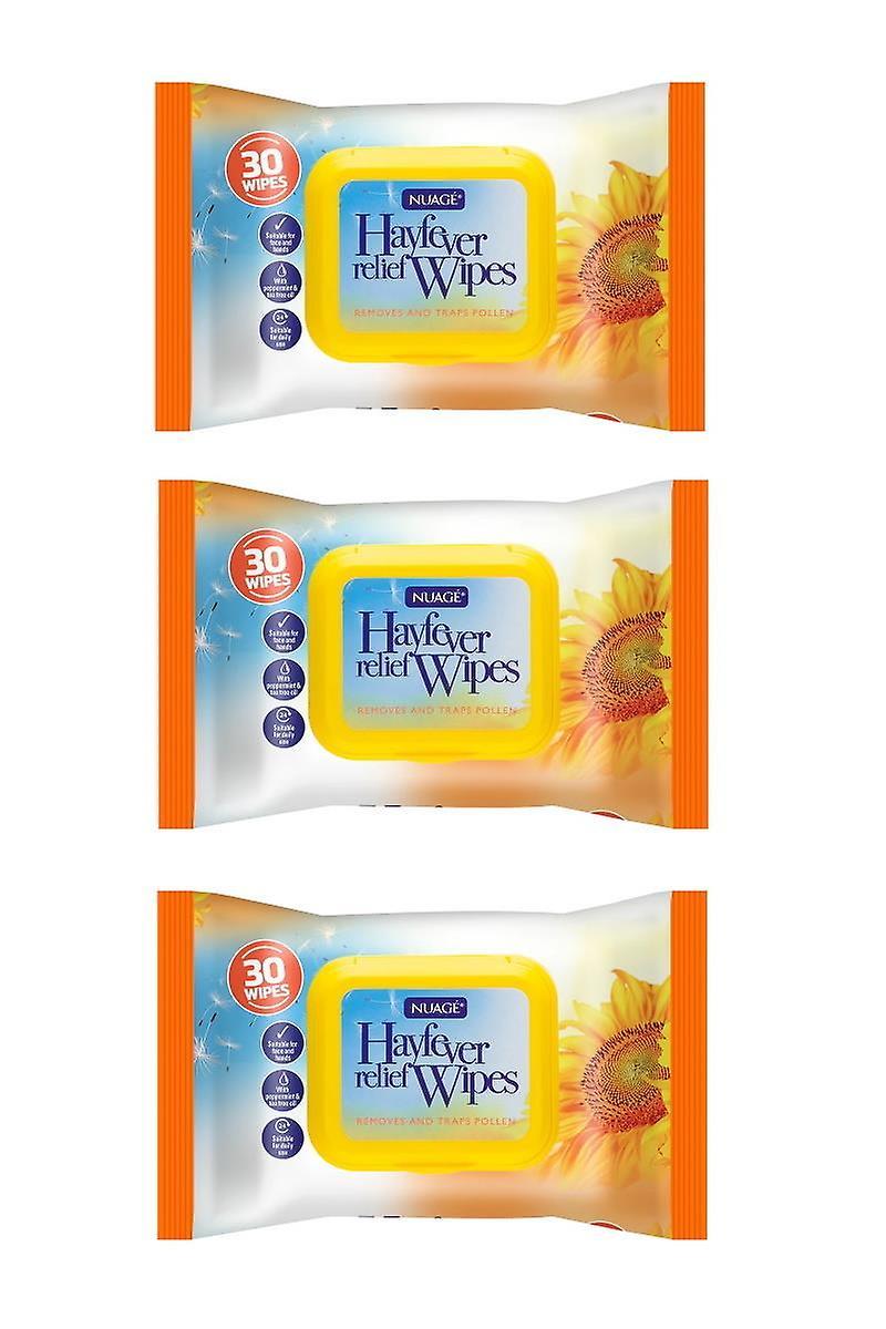 Nuage Hayfever Wipes 30-Pack ( 3 Sets)